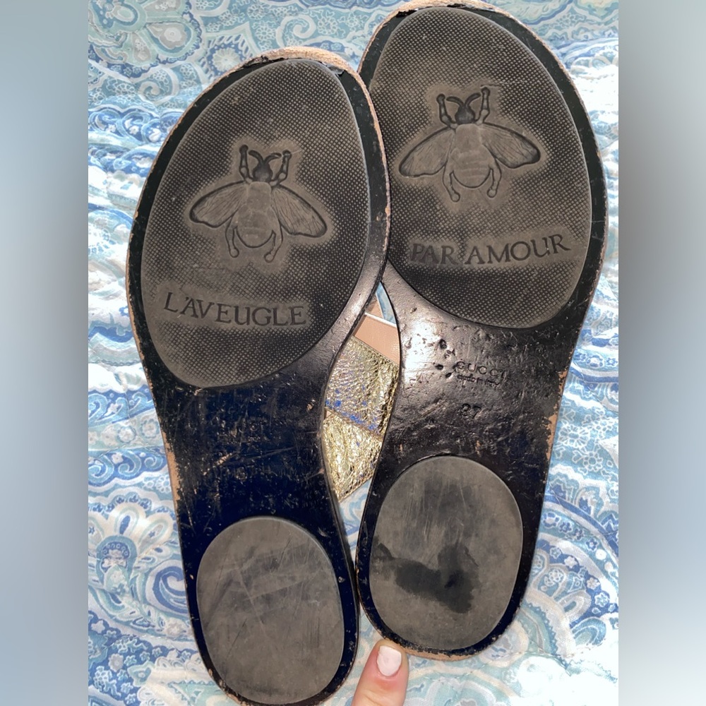 Gucci GG T-strap Sandal - LIKE NEW - Picture 6 of 8